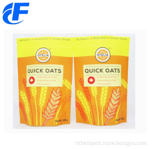 Granola Packaging Zipper Digital Printed Stand Up Pouches